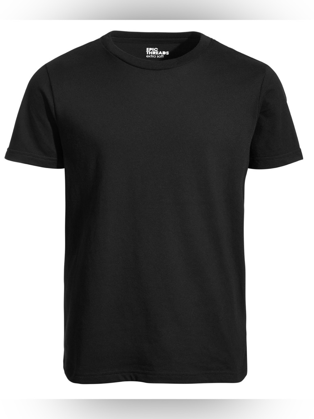 NWT Epic Threads Boys Black Short Sleeve Crewneck Tee